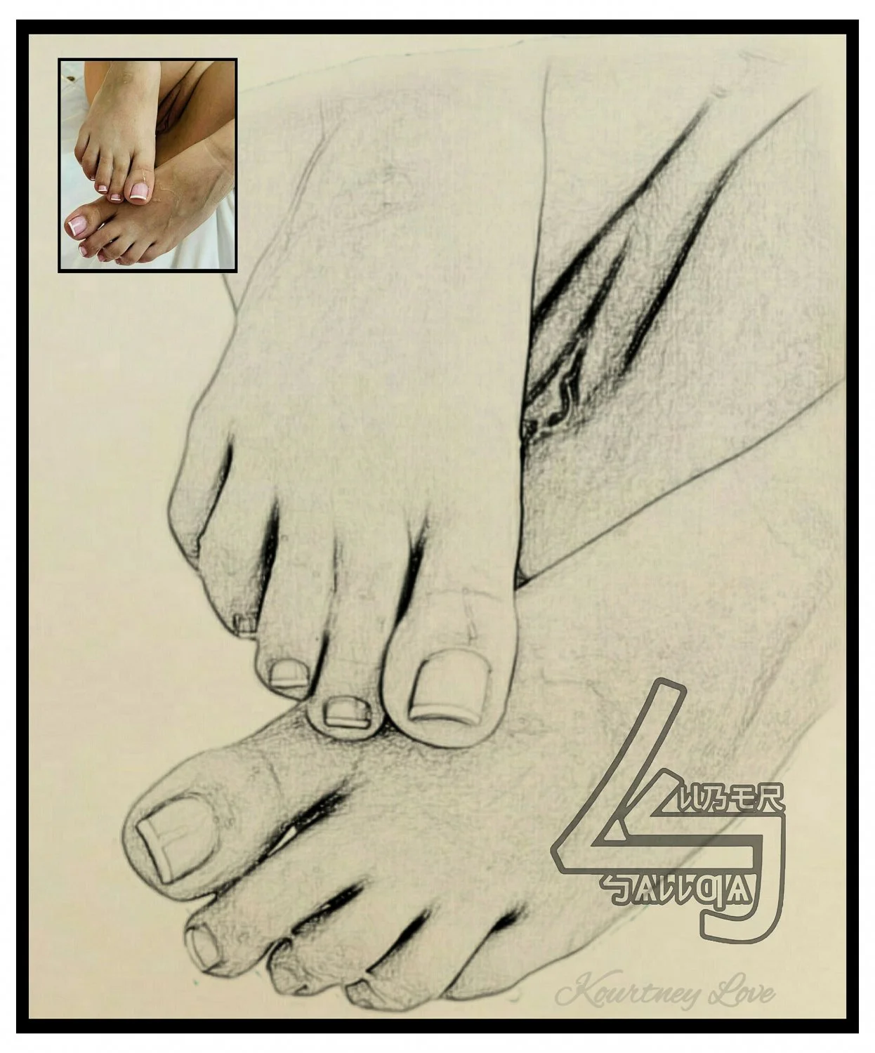 Drawing Kourtney Love main image