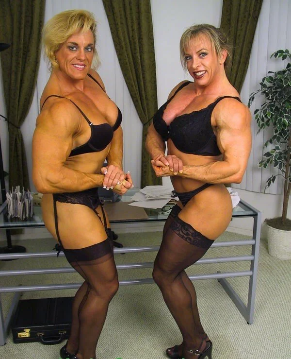 Mrs Solomons, lesbian muscle lingerie image 7