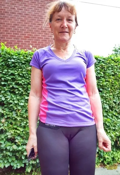 Slutty GILF loves to show off her Juicy Cameltoe cover image