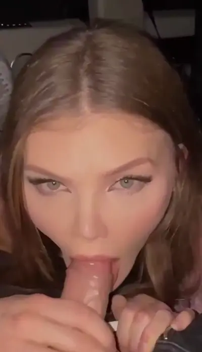 Lovely teen slut blowjob in the car cover image
