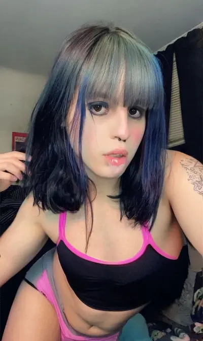 Trans Girl Natalie Okan Showing off her tiny clitty and fat ass cover image