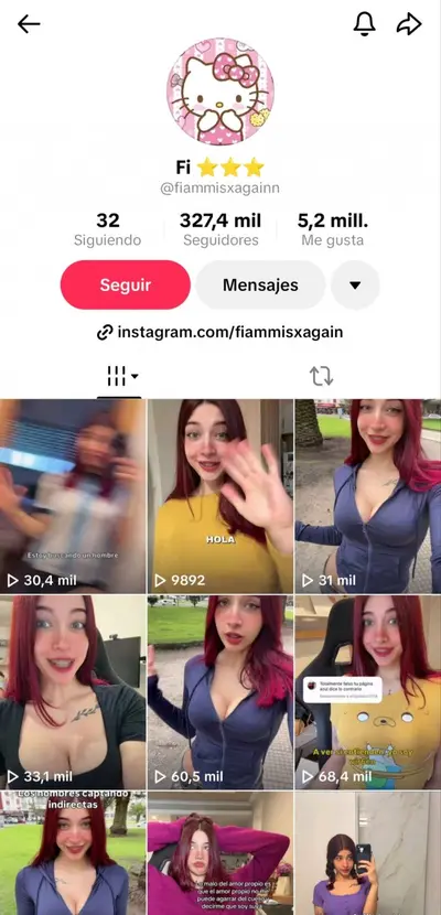 fiammisxagainn buenísima tik toker argentina montando dildo cover image