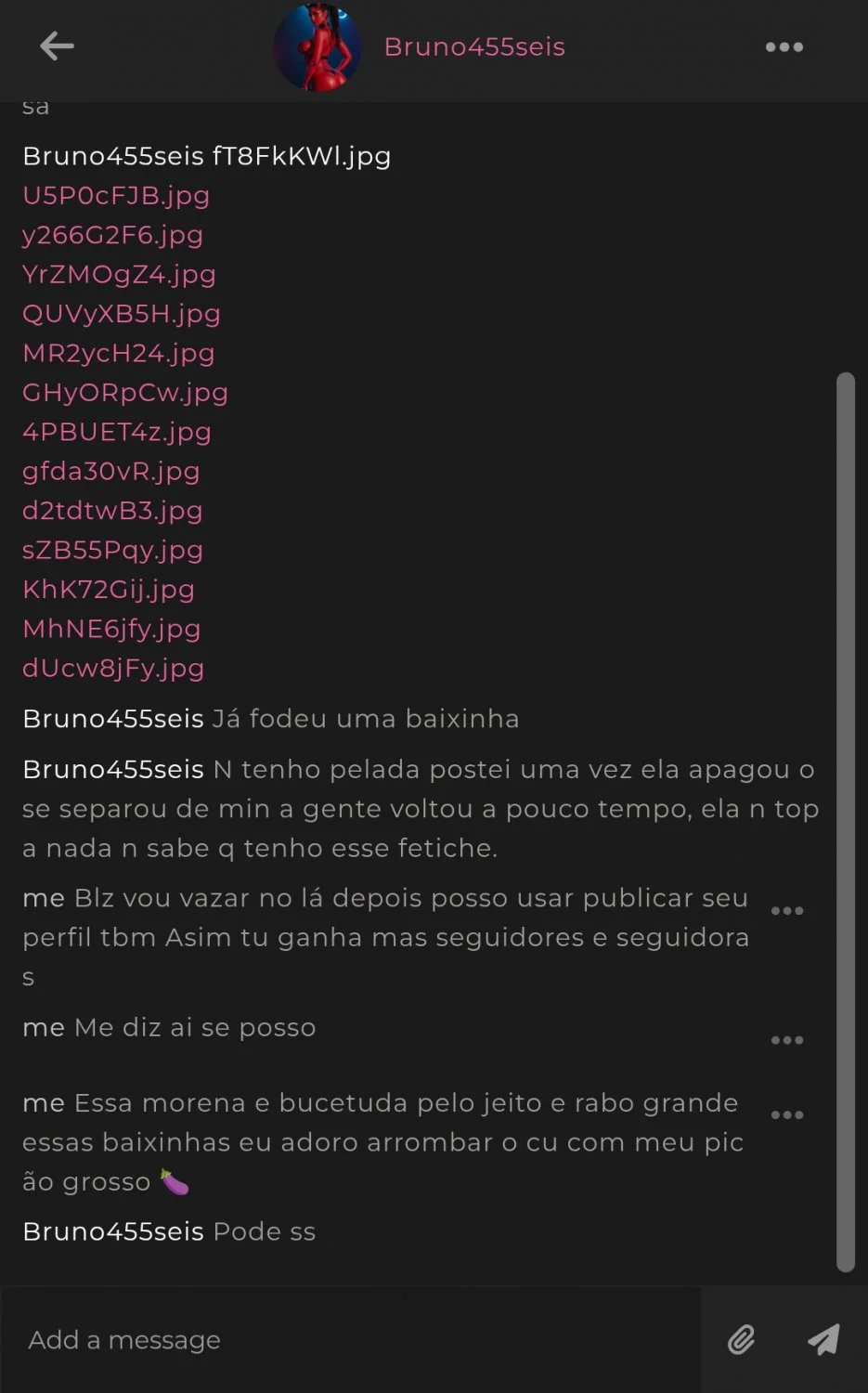 Seguidor me autorizou vazar a Ex esposa e conta seguidor camarada kk image 2