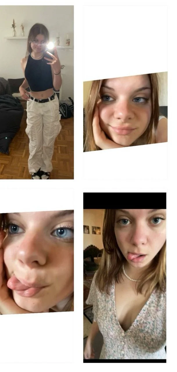 18yo Slut cheating on Snap with her ex while bf is working image 13