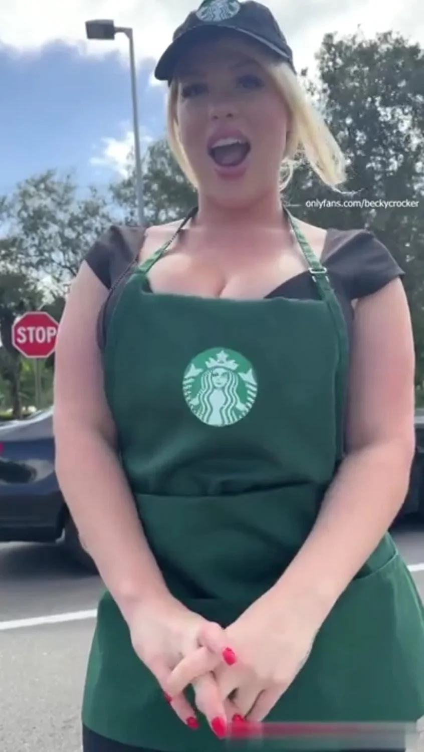 Starbucks employee fucks with bbc customer during her shift in bathroom main image