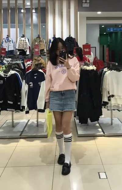 Asian Vietnamese nude amateur in knee high socks cover image