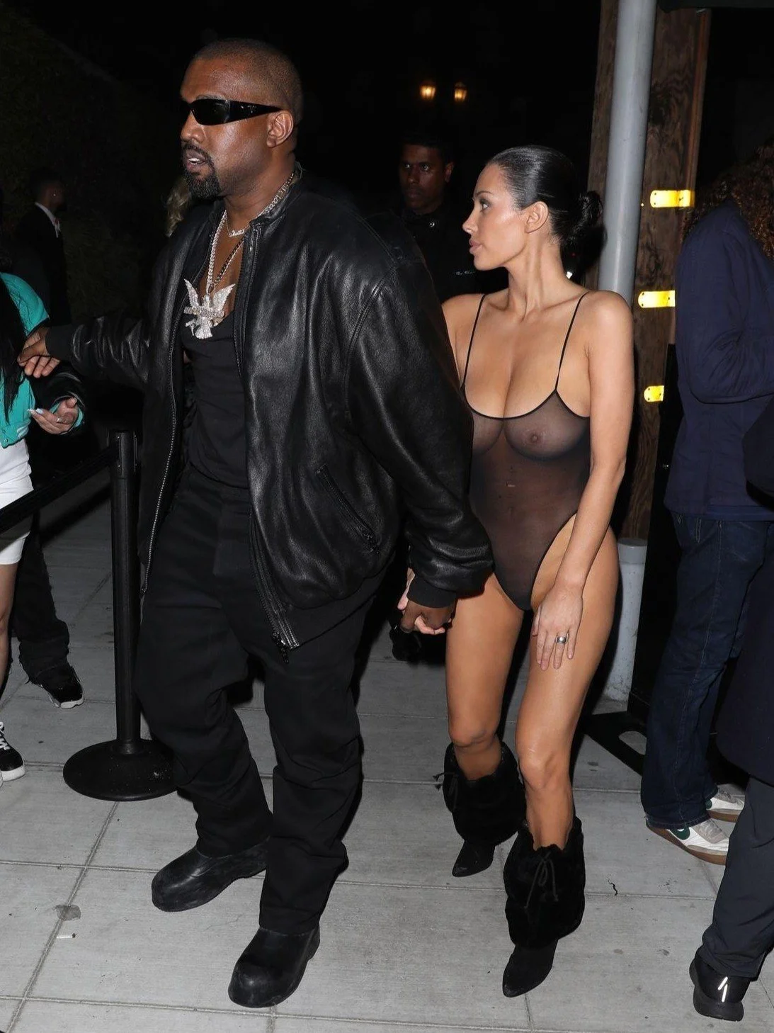 Bianca Censori Nipples See-Through (Kanye West Wife) image 24