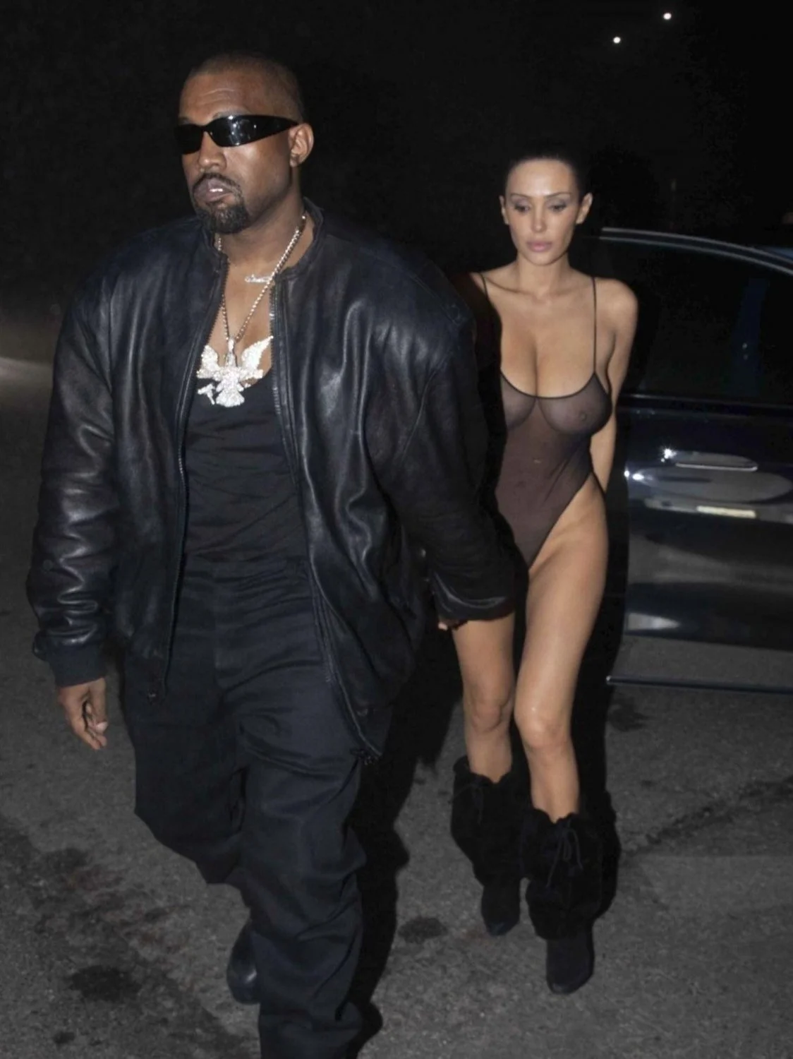 Bianca Censori Nipples See-Through (Kanye West Wife) image 4
