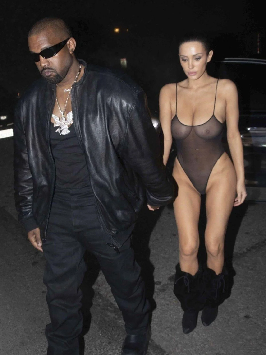 Bianca Censori Nipples See-Through (Kanye West Wife) image 6