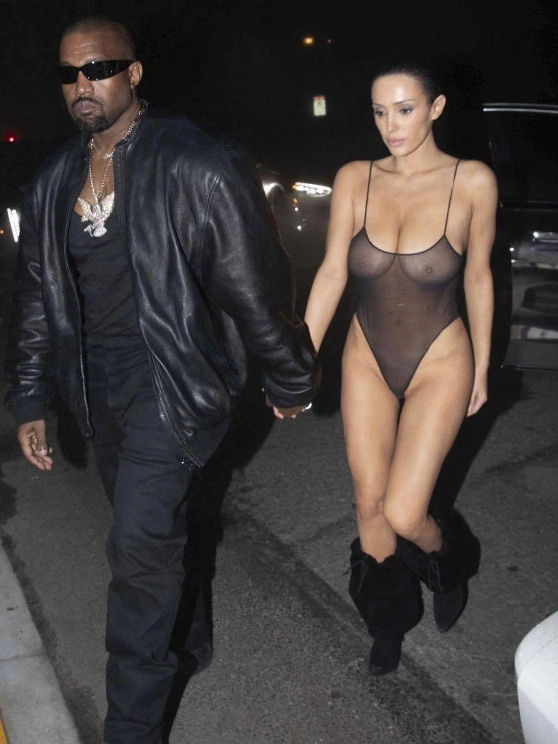 Bianca Censori Nipples See-Through (Kanye West Wife) image 7