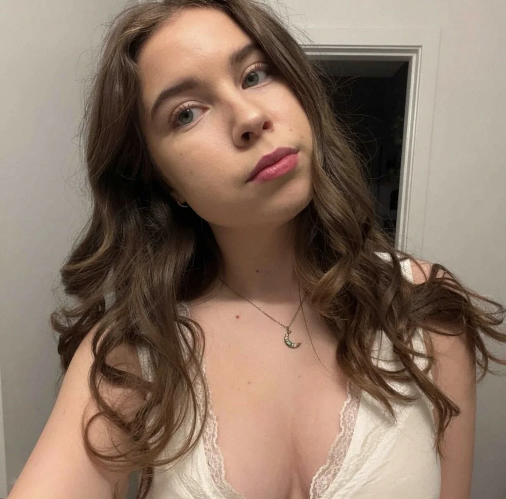 Sexy cute snowbunny slut loves big dildo in all her hole main image