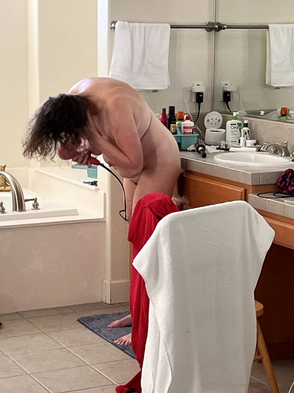 Wife strips for shower main image