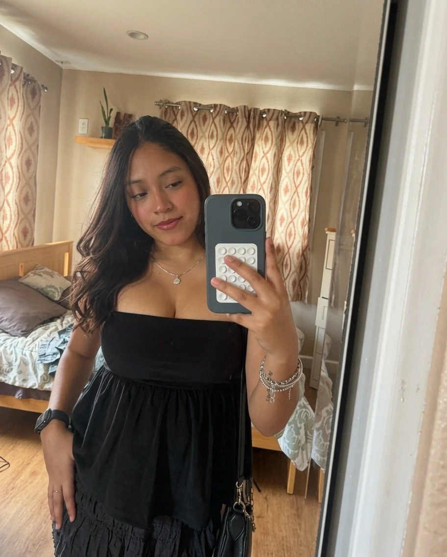 Sexy Latina mami showing off her big fuck able tits and body image 2
