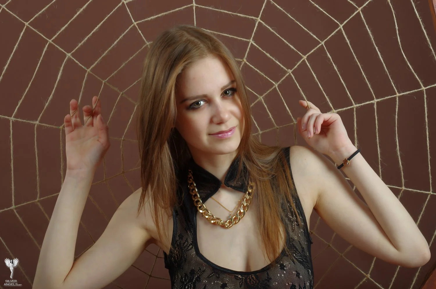 Lana - bodysuit red stockings image 37