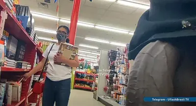 Dick out shopping next to a stranger cover image