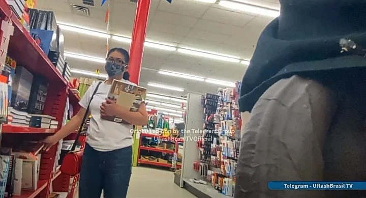 Dick out shopping next to a stranger main image