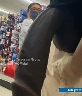 Dick out shopping next to a stranger image 4