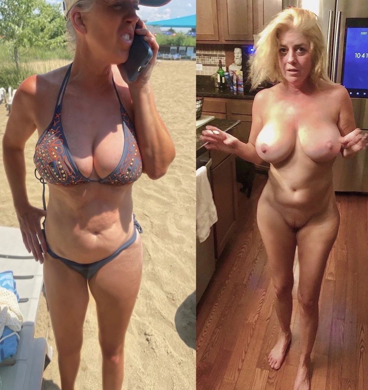 Dressed undressed MILF mom of 3 main image