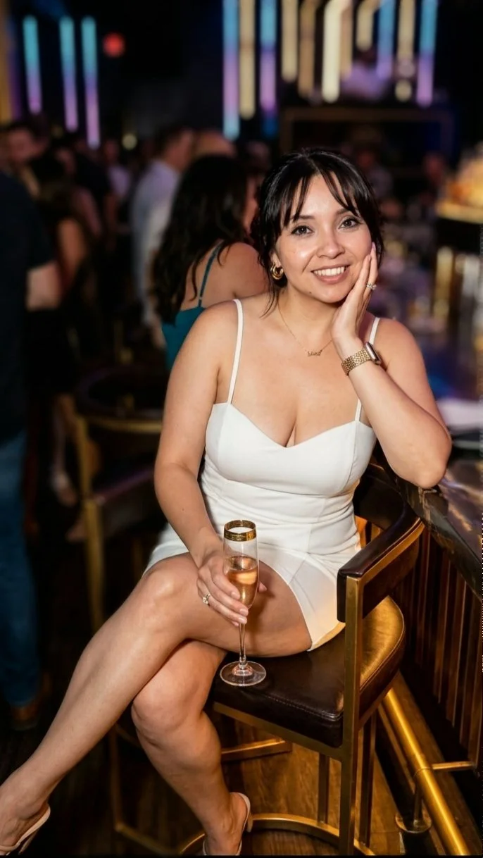 MARRIED LATINA WIFE, GETS LUCKY AT CLUB image 2