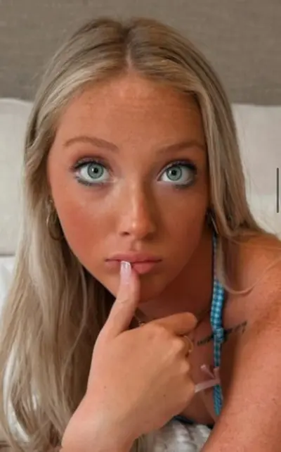 Horny little blonde collage girl. cover image