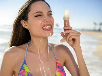Angelina J is a cumslut Ai fakes cover image
