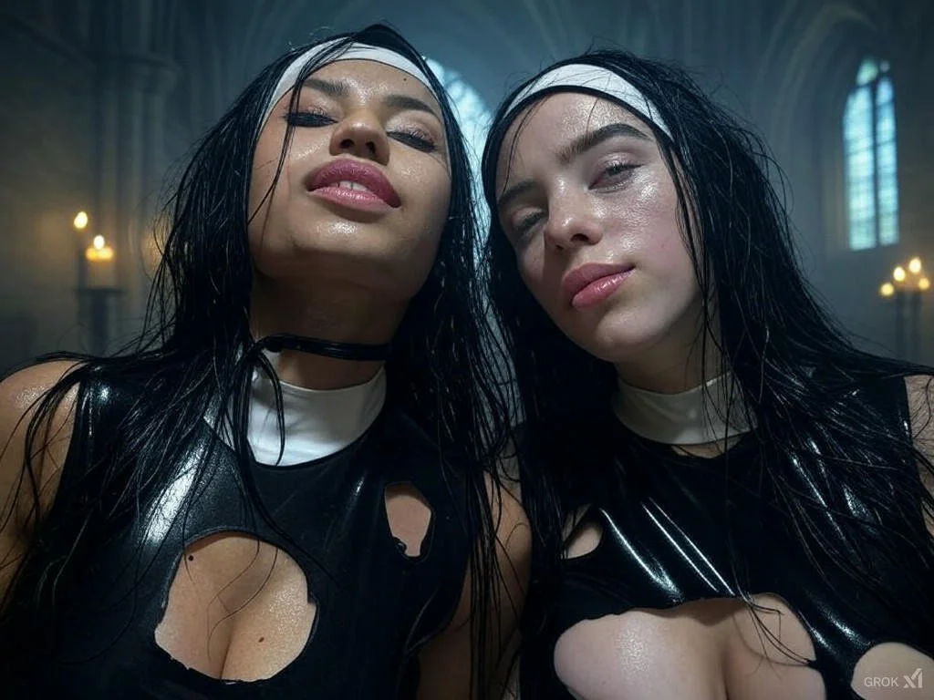 Celebrity AI Billie Nicki Maid sluts image 5