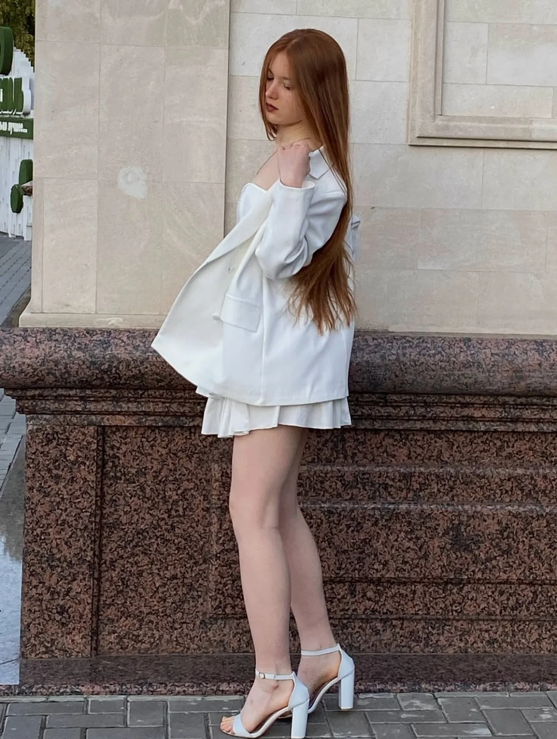 18yo redhead slut love wearing high heels image 12