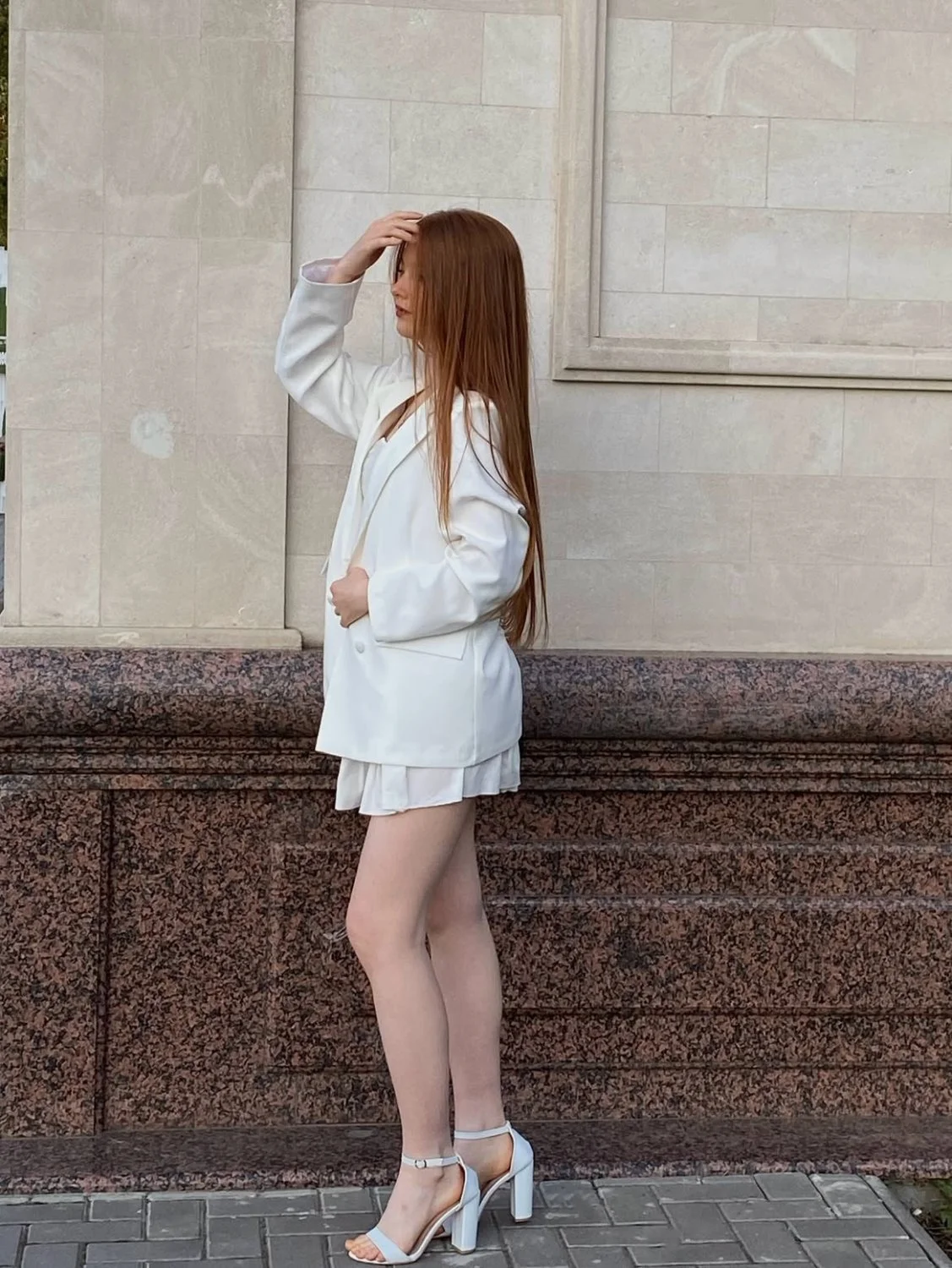 18yo redhead slut love wearing high heels image 13