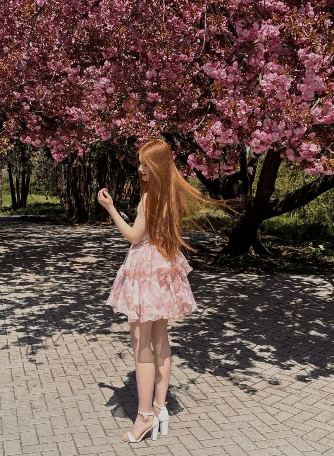 18yo redhead slut love wearing high heels image 15