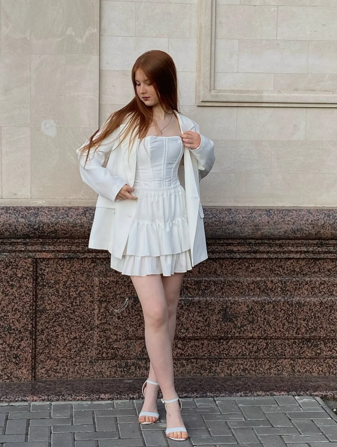 18yo redhead slut love wearing high heels image 16