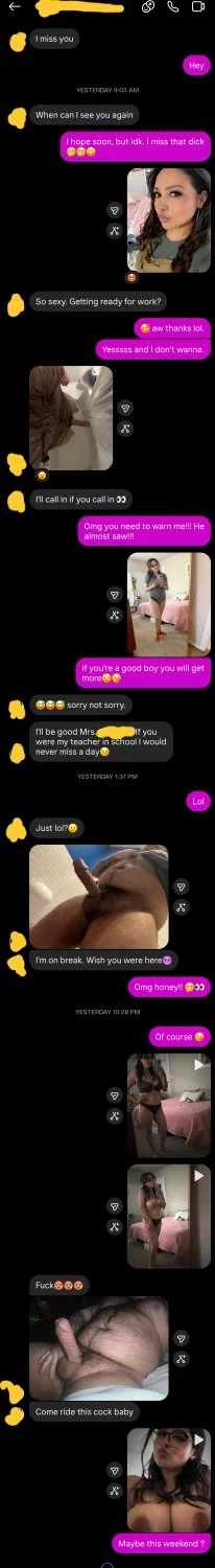 Wife Sexting Boyfriend in Front of Husband image 6