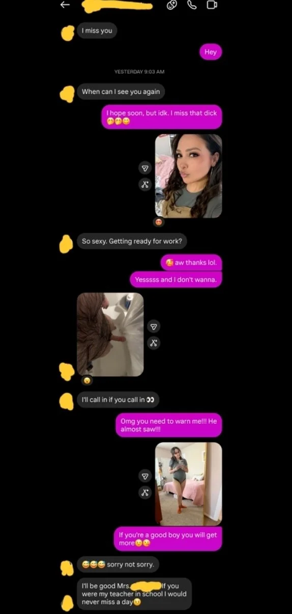 Wife Sexting Boyfriend in Front of Husband image 7