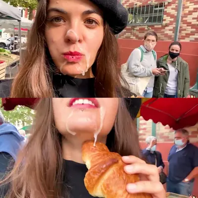 Shameless Whore Cumwalks Through Paris | Public | France | Spanish / Española | Food | Swallow | cover image