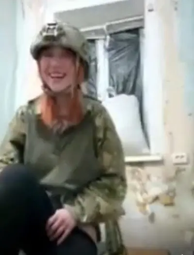 Sexy Russian soldier fucks herself with a real missile cover image