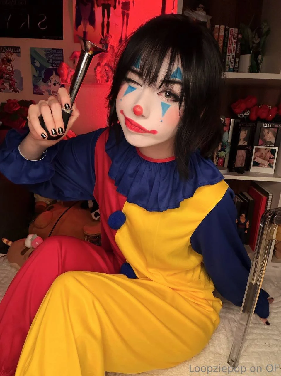Cute clown girl cosplay image 8