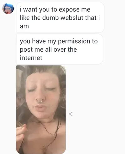 Sharing the dumb webslut and showing it is that cover image