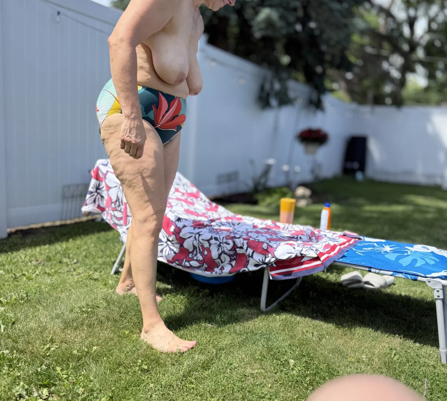 Catching some rays in our backyard main image