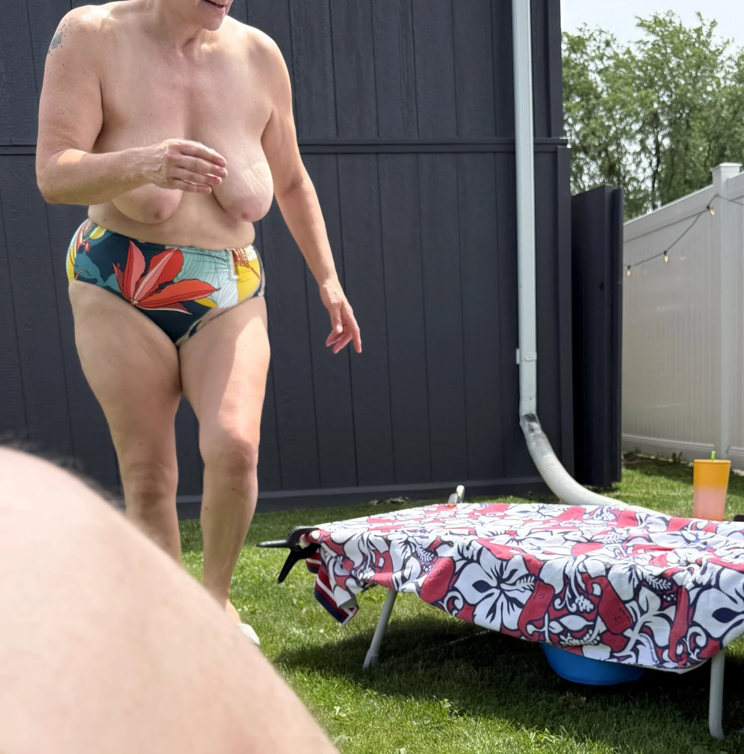 Catching some rays in our backyard image 4