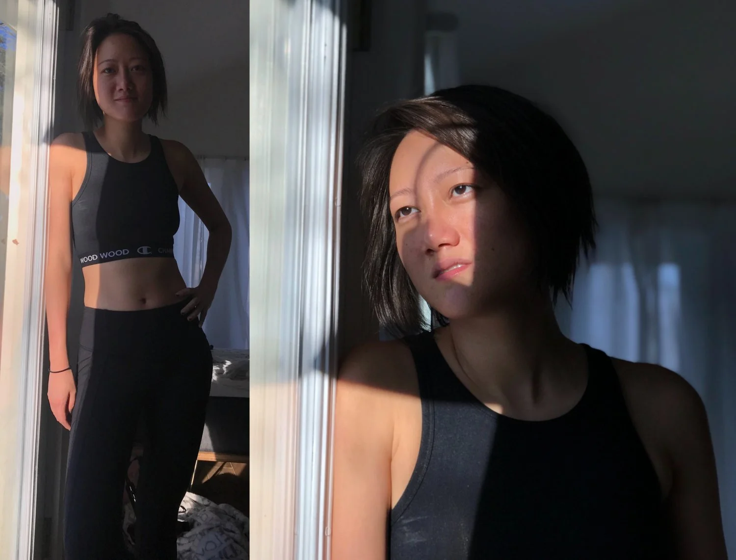 Asian amateur slut gf sucks BWC blowjob facial fucked image 3