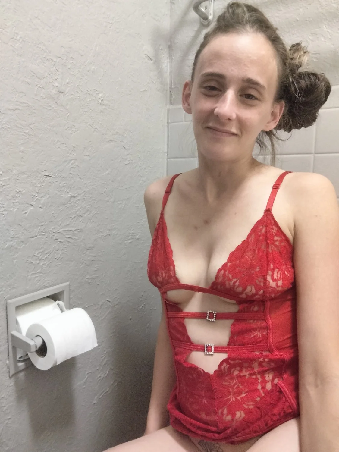 Real spun out whore gets her used holes spread with a hard cock image 3