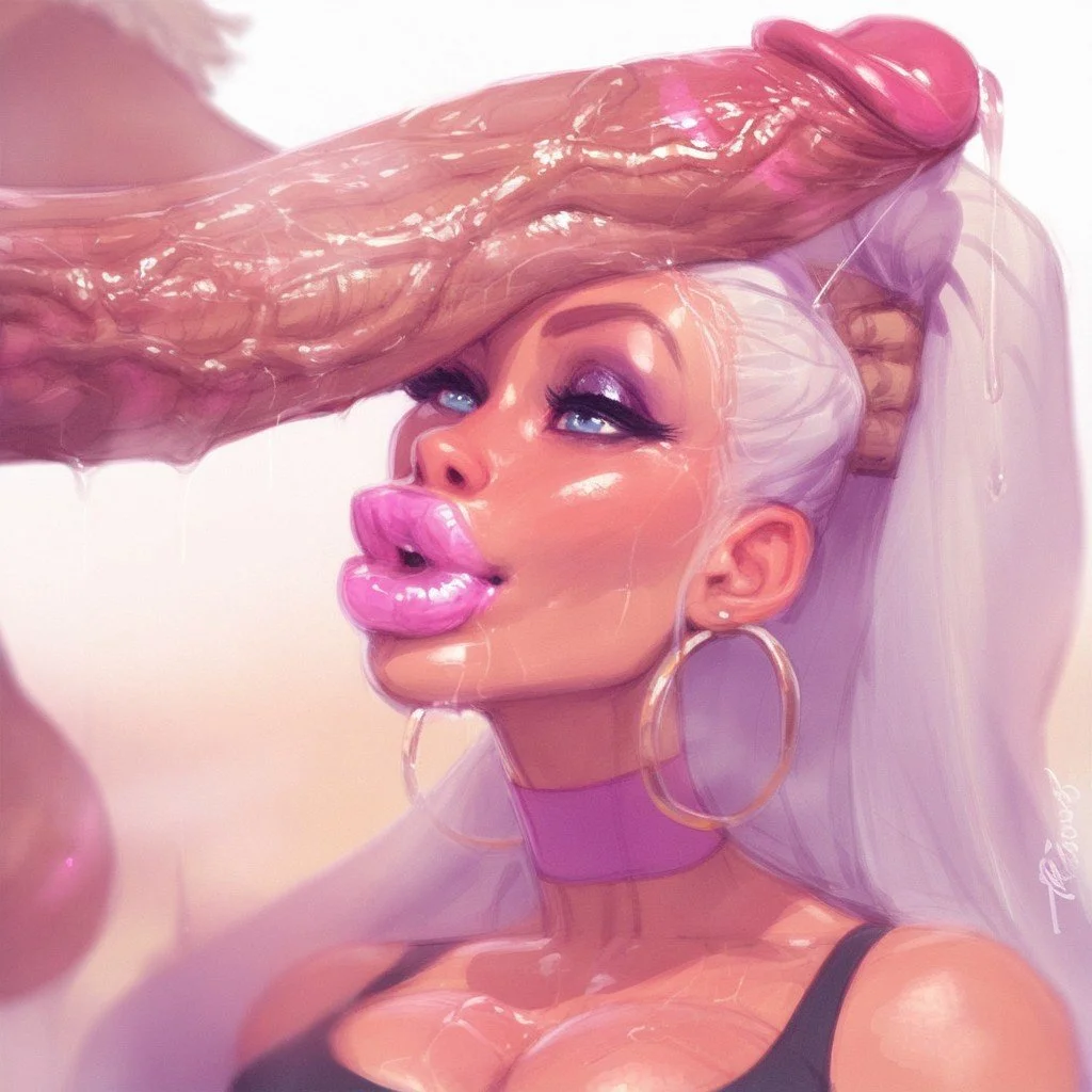 Getting Ready To Use Those Dick Sucking Lips image 6