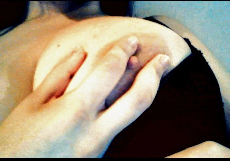 brunette showing off her nipples image 6