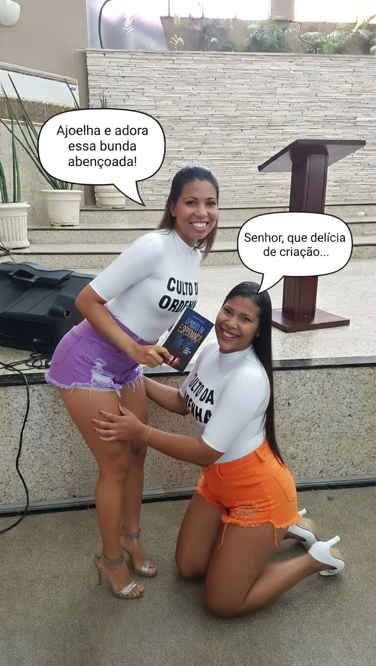 Milf negra e suas duas filhas no culto da ordenha. Parte 2. TABOO - AI - IA - CHURCH image 25