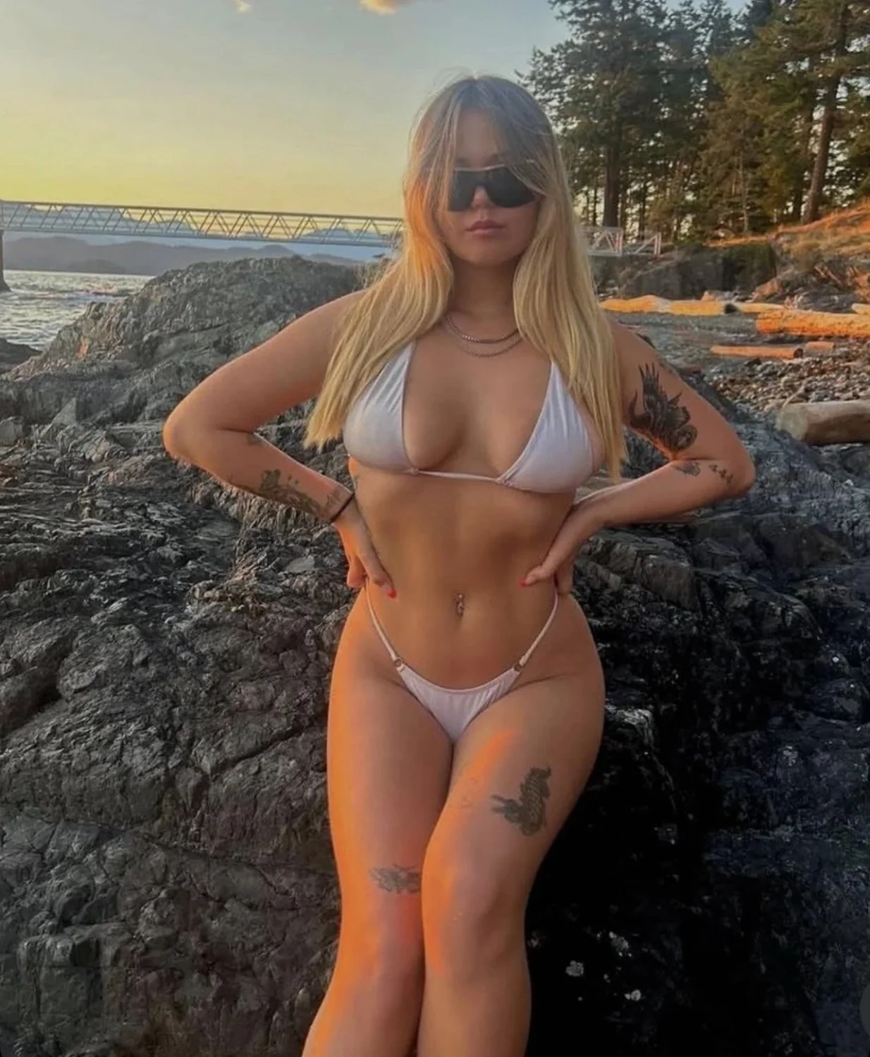 Sexy big tits tatted snow bunny bbc slut image 2