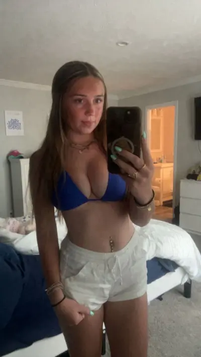 busty teen loves showing off her tits&pussy cover image