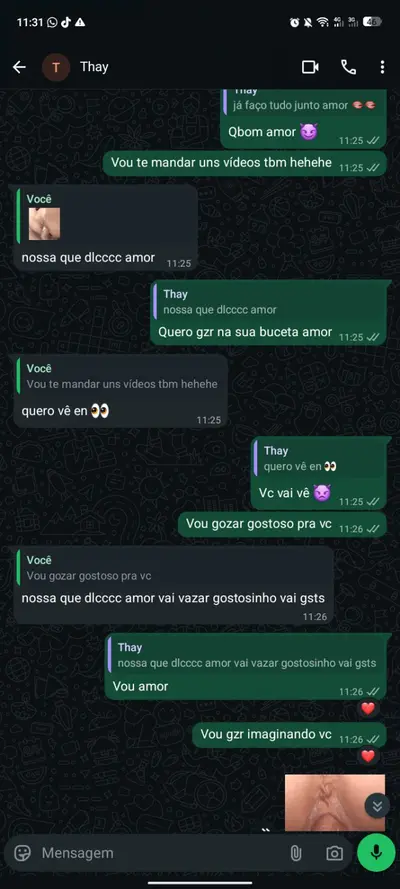 Thay novinha que namora é vazada no zap cover image