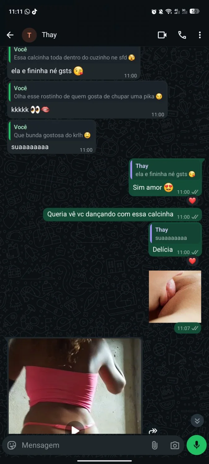 Thay novinha que namora é vazada no zap image 2