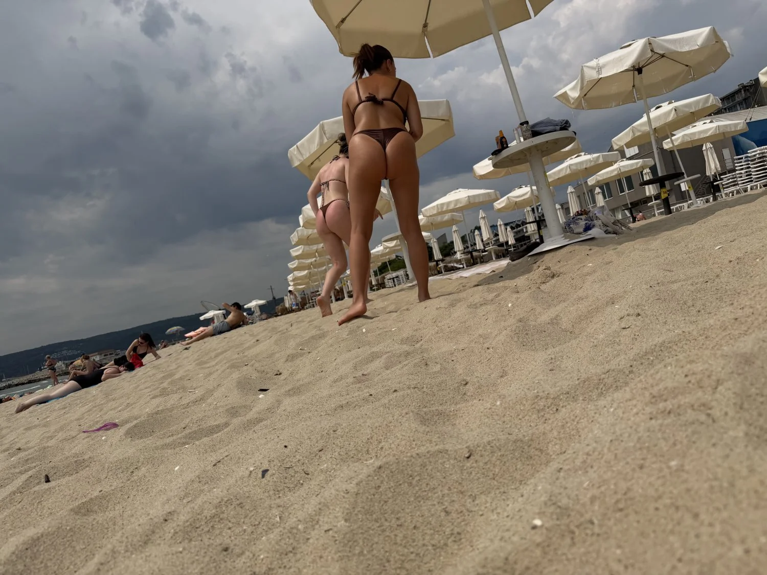 These two sexy little Bulgarien teens can’t resist showing off there juicy asses image 6