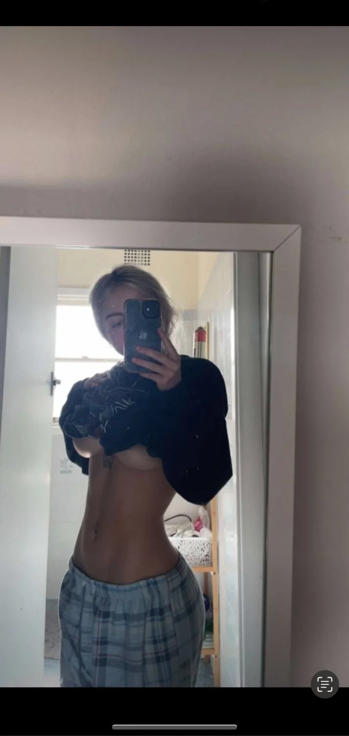 blonde slut with perfect body homemade image 5