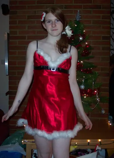 Redhead gf sexy Christmas outfit cover image